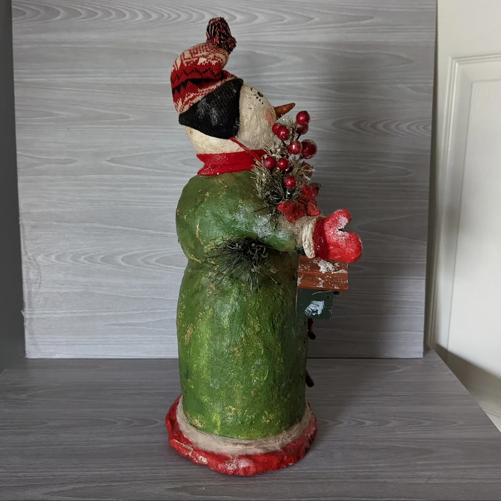 Thomas Panetta Krisnick Signed Rustic Snowman